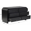 Safavieh Dinah 6 Drawer Wood Dresser in Black