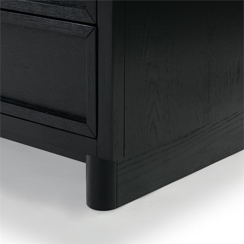 Safavieh Dinah 6 Drawer Wood Dresser in Black