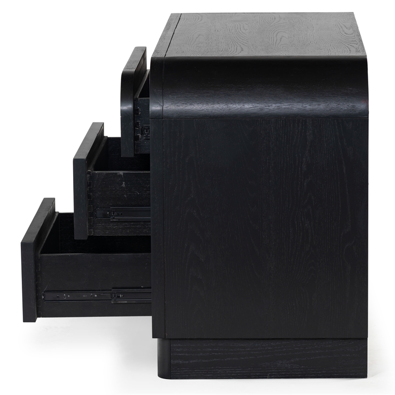 Safavieh Dinah 6 Drawer Wood Dresser in Black