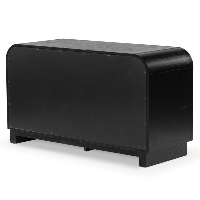 Safavieh Dinah 6 Drawer Wood Dresser in Black