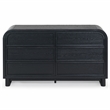 Safavieh Dinah 6 Drawer Wood Dresser in Black