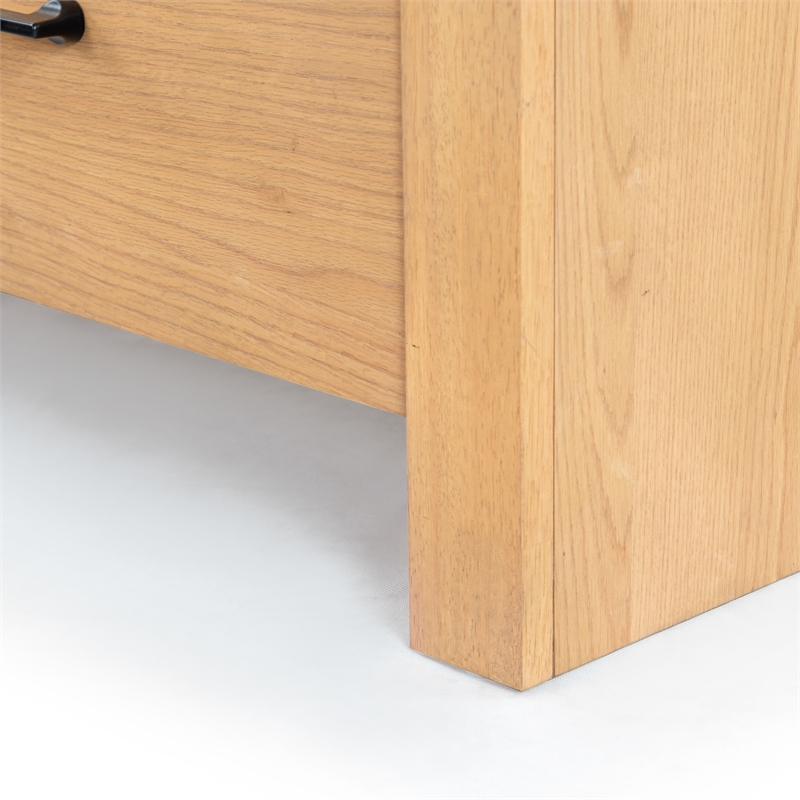 Safavieh Katrina Solid Wood 4 Drawer Dresser in Natural / Black