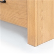 Safavieh Katrina Solid Wood 4 Drawer Dresser in Natural / Black
