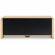 Safavieh Katrina Solid Wood 4 Drawer Dresser in Natural / Black