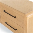 Safavieh Katrina Solid Wood 4 Drawer Dresser in Natural / Black
