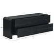 Safavieh Katrina Solid Wood 4 Drawer Dresser in Black