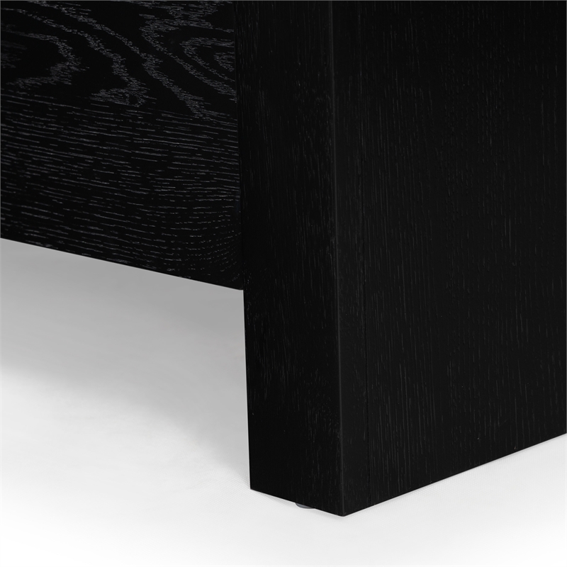 Safavieh Katrina Solid Wood 4 Drawer Dresser in Black