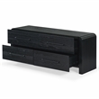 Safavieh Katrina Solid Wood 4 Drawer Dresser in Black