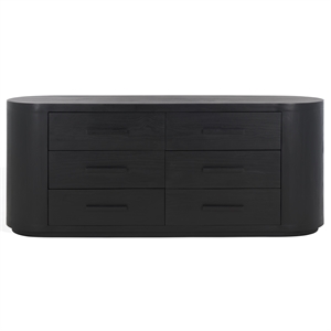 safavieh lauryn wood oval dresser in black