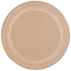 Safavieh Braided 800 2'-0&quot x 3'-0&quot Jute Hand Woven Rug in Natural / Beige