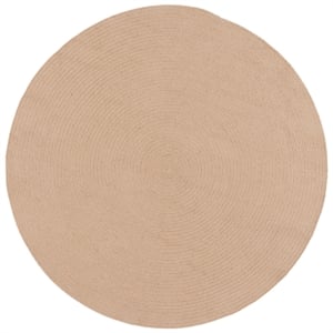 Safavieh Braided 800 3'-0&quot x 3'-0&quot Jute Hand Woven Rug in Natural