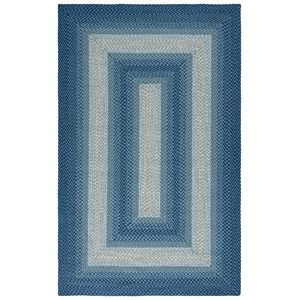 Safavieh Braided 4'-0&quot x 6'-0&quot  Hand Woven Rug in Navy / Gray