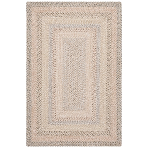 Safavieh Braided 3'-0&quot x 5'-0&quot  Hand Woven Rug in Beige / Light Gray