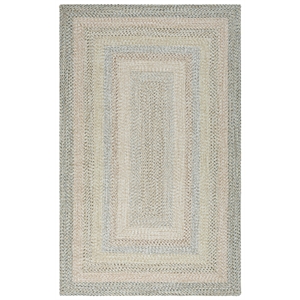 Safavieh Braided 6'-0&quot x 9'-0&quot  Hand Woven Rug in Beige / Light Gray