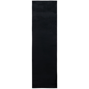 Safavieh Faux Rabbit Fur 2'-3&quot x 10'-0&quot Polyester Power Loomed Rug in Black