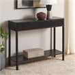 Safavieh Thurston Wood 2 Drw Console in Matte Black