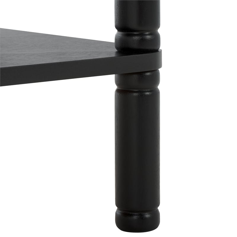 Safavieh Thurston Wood 2 Drw Console in Matte Black