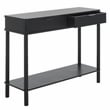 Safavieh Thurston Wood 2 Drw Console in Matte Black