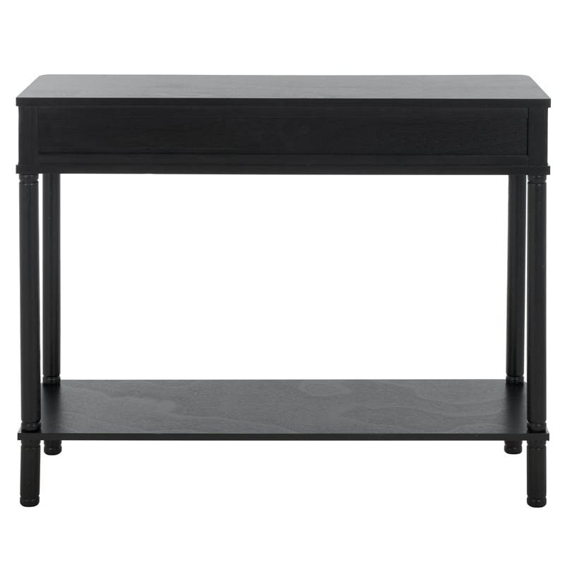 Safavieh Thurston Wood 2 Drw Console in Matte Black