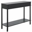 Safavieh Thurston Wood 2 Drw Console in Matte Black