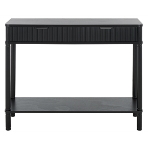 Safavieh Thurston Wood 2 Drw Console in Matte Black