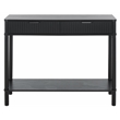 Safavieh Thurston Wood 2 Drw Console in Matte Black