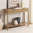 Safavieh Thurston Wood 2 Drw Console in Brown
