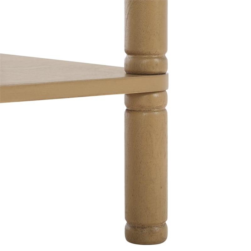 Safavieh Thurston Wood 2 Drw Console in Brown