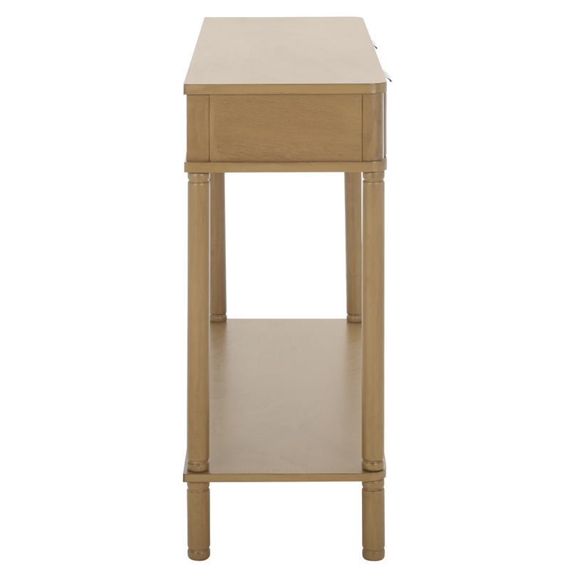 Safavieh Thurston Wood 2 Drw Console in Brown