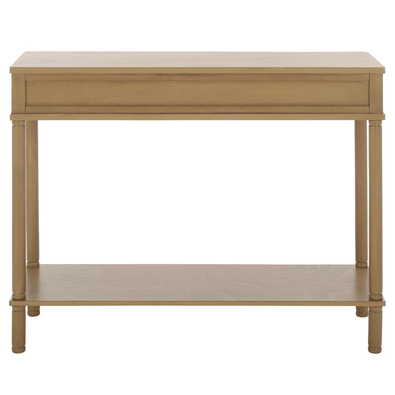 Safavieh Thurston Wood 2 Drw Console in Brown