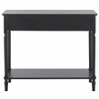 Safavieh Haven Wood 2 Drw Small Console in Matte Black