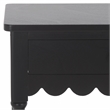Safavieh Haven Wood 2 Drw Small Console in Matte Black