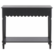 Safavieh Haven Wood 2 Drw Small Console in Matte Black
