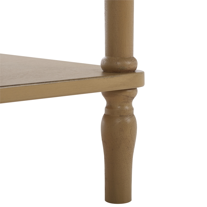 Safavieh Haven Wood 2 Drw Small Console in Brown