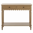 Safavieh Haven Wood 2 Drw Small Console in Brown