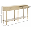 Safavieh Haven Wood 2 Drw Large Console in Natural