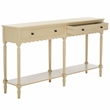 Safavieh Haven Wood 2 Drw Large Console in Natural