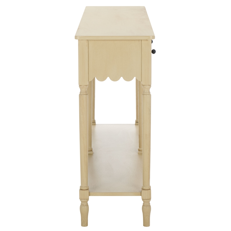 Safavieh Haven Wood 2 Drw Large Console in Natural