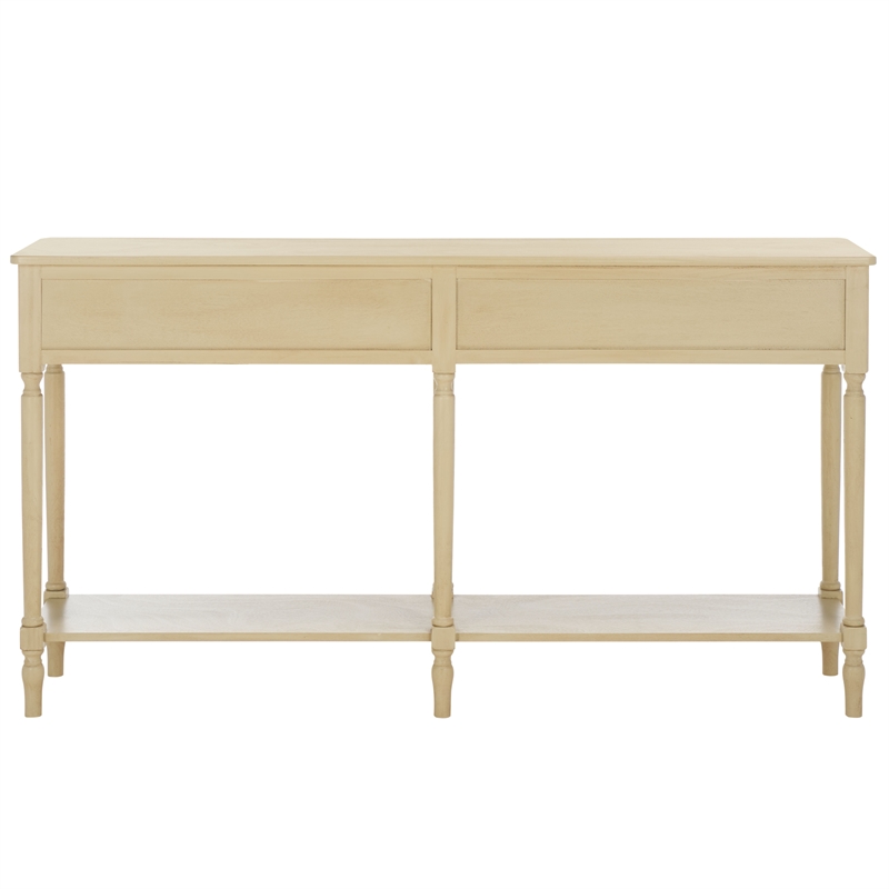 Safavieh Haven Wood 2 Drw Large Console in Natural