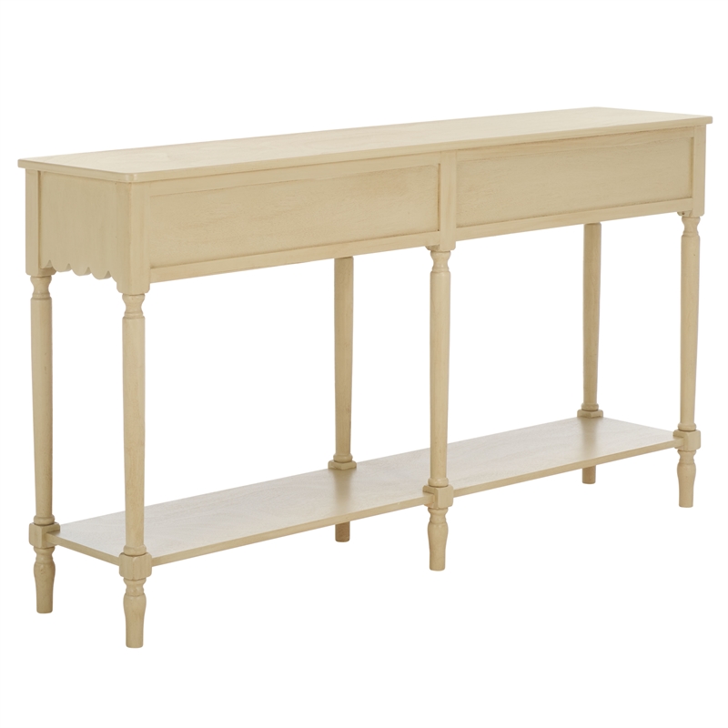 Safavieh Haven Wood 2 Drw Large Console in Natural