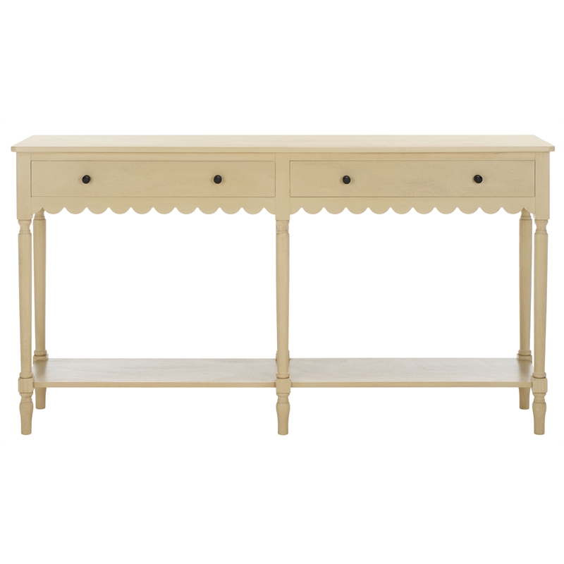 Safavieh Haven Wood 2 Drw Large Console in Natural