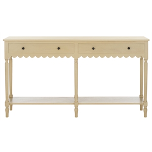 Safavieh Haven Wood 2 Drw Large Console in Natural