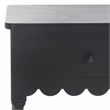Safavieh Haven Wood 2 Drw Large Console in Matte Black