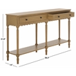 Safavieh Haven Wood 2 Drw Large Console in Brown