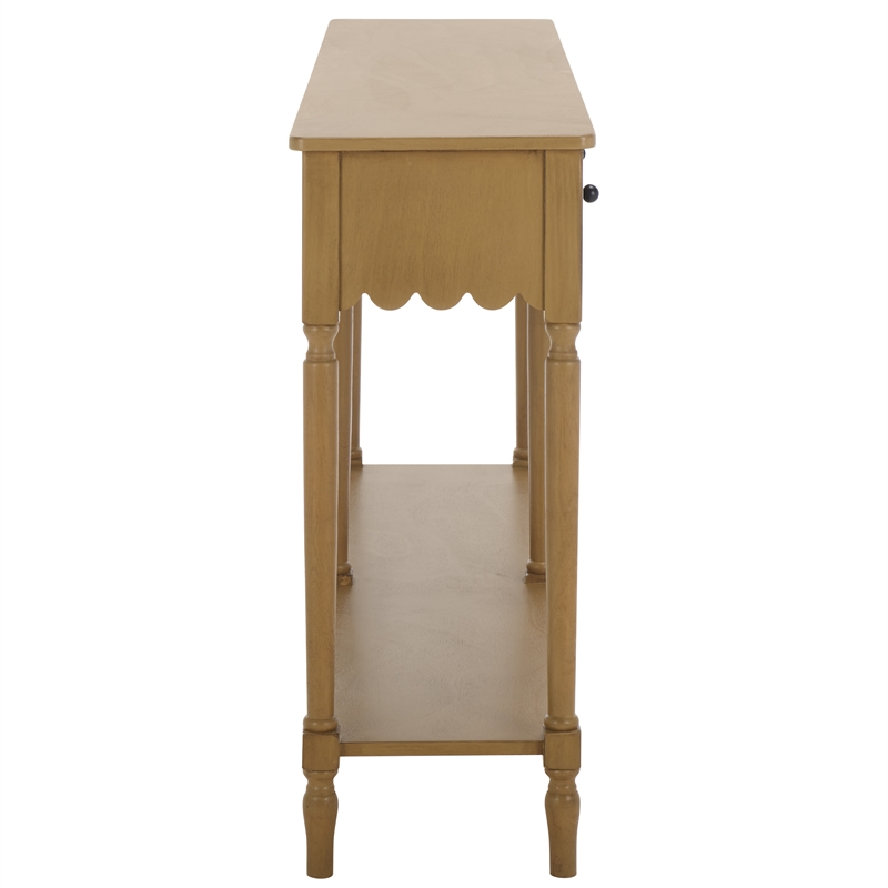 Safavieh Haven Wood 2 Drw Large Console in Brown