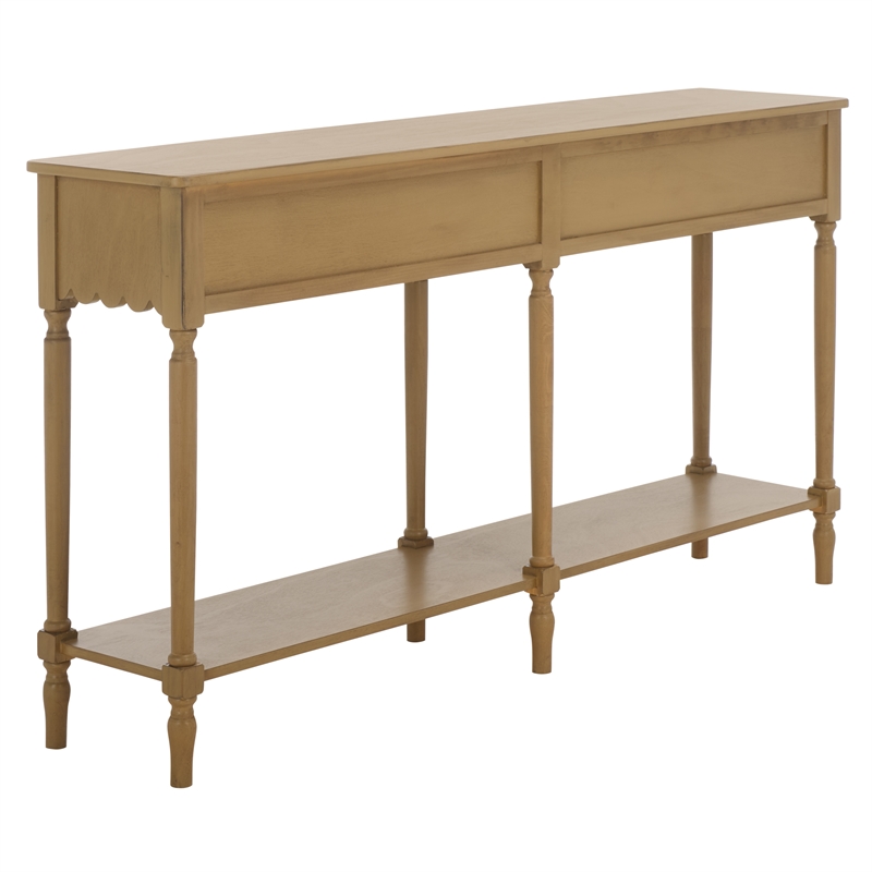 Safavieh Haven Wood 2 Drw Large Console in Brown
