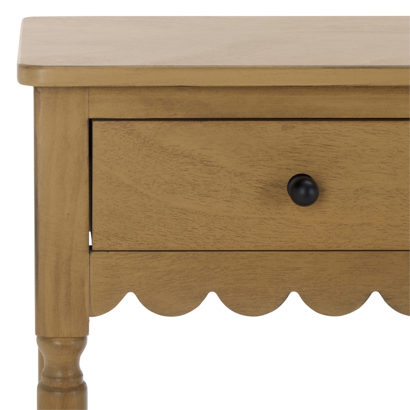 Safavieh Haven Wood 2 Drw Large Console in Brown