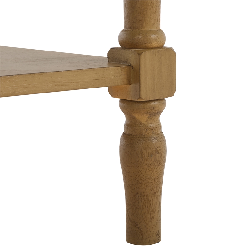 Safavieh Haven Wood 2 Drw Large Console in Brown