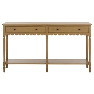 Safavieh Haven Wood 2 Drw Large Console in Brown