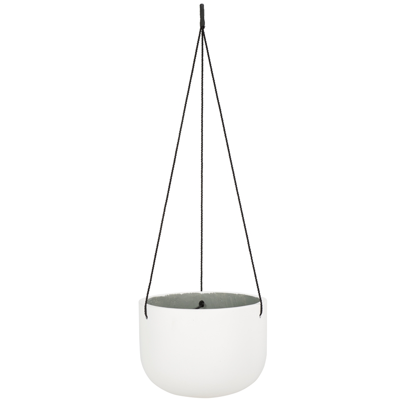 Safavieh Rancer Jute and Concrete Planter in White